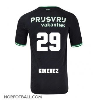 Billige Fotballdrakt Feyenoord Santiago Gimenez #29 Replika Bortedrakt 2024-25 Kortermet